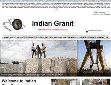 Tablet Screenshot of indian-granit.com
